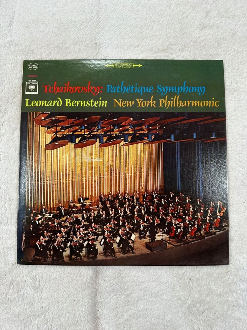 Tchaikovsky Pathetique Symphony Leonard Bernstein LP 1960s Columbia Stereo